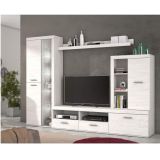 Mueble de Salón Moderno con Leds,Acabado en Andersen Pino