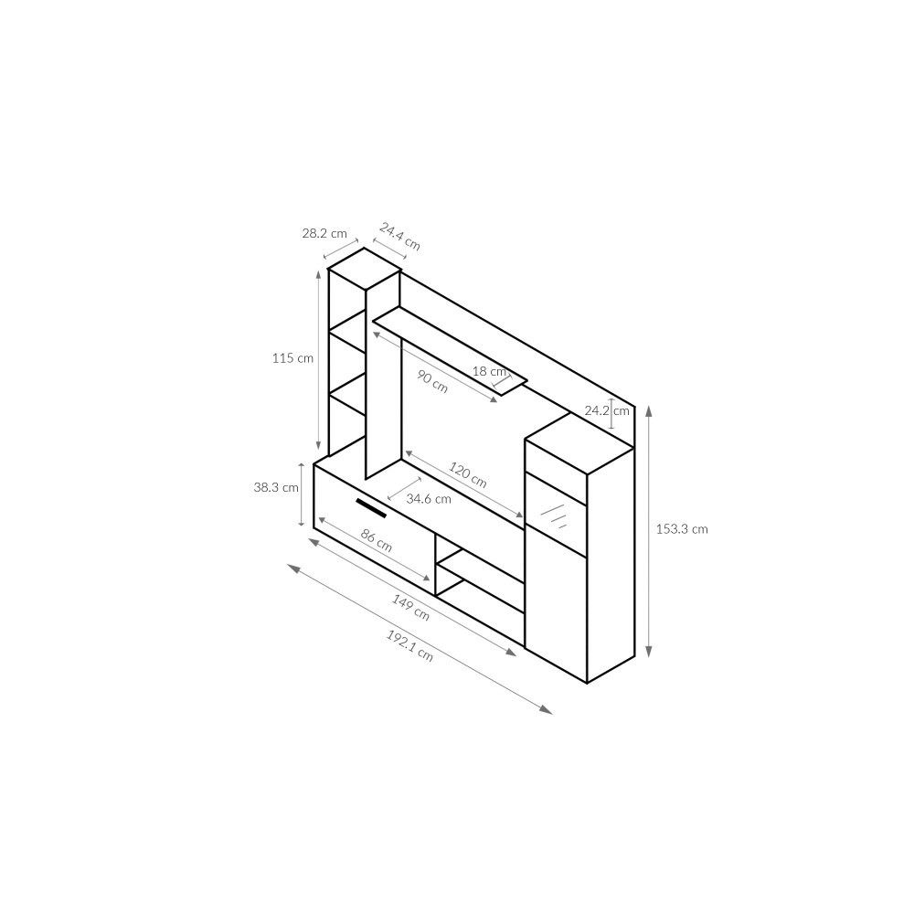 Mueble de Salón Modular Elegante