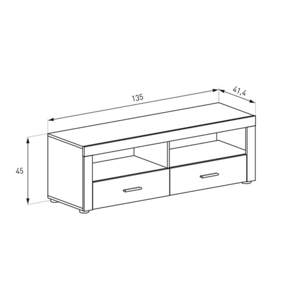 Mueble de Comedor, Color Cañón, 230 cm (Anc) x 212 cm (Al) x