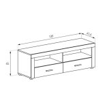 Mueble de Comedor, Color Cañón, 230 cm (Anc) x 212 cm (Al) x