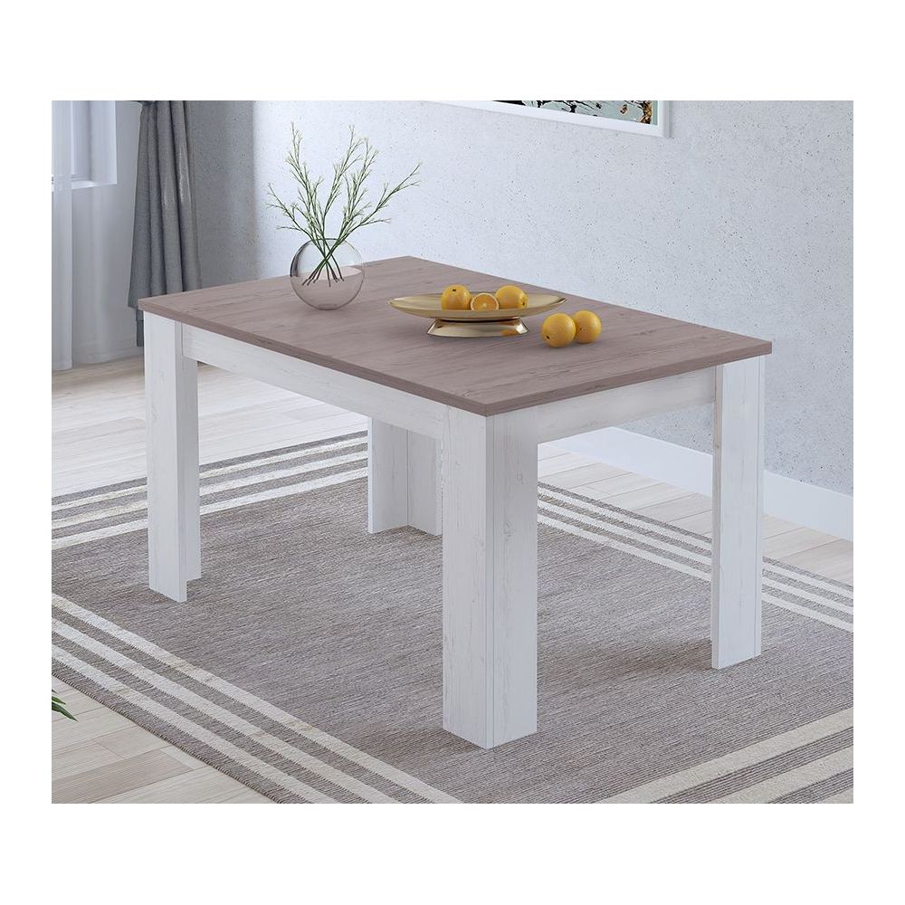 Mesa de Comedor Extensible, Mesa Salón, Robusta, Color Andersen Pino, andersen pino gris