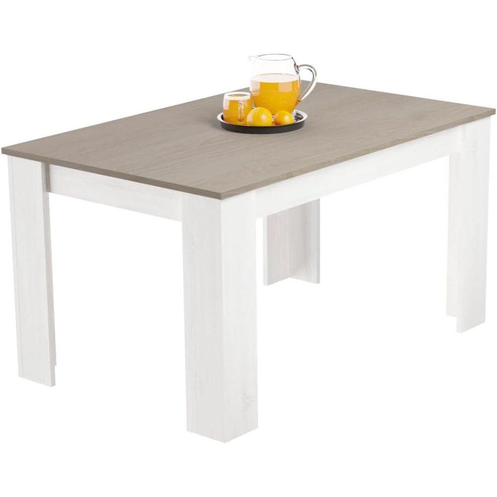 Mesa de Comedor Extensible, Mesa Salón, Robusta, Color Andersen Pino, andersen pino gris