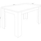 Mesa de Comedor Extensible, Mesa Salón, Robusta, Color Andersen Pino, andersen pino gris