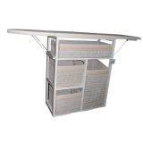 Mueble de plancha Lisboa color blanco con 4 cajones