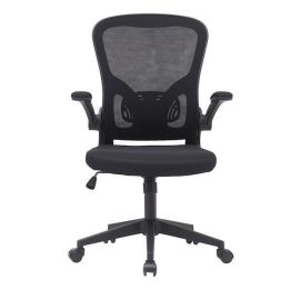 Silla de Oficina Ergonómica con Respaldo en Tejido 3D Negro, Ajustable en Altura - Medidas 63x58x99,5-190,5 cm