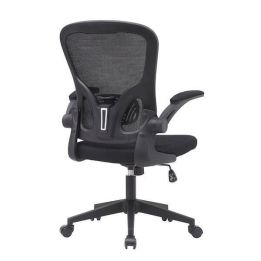Silla de Oficina Ergonómica con Respaldo en Tejido 3D Negro, Ajustable en Altura - Medidas 63x58x99,5-190,5 cm