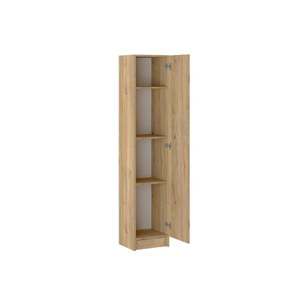 Mueble Multiusos Armario Auxiliar Color Mauvella, 37x180x35 cm