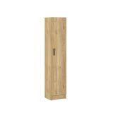 Mueble Multiusos Armario Auxiliar Color Mauvella, 37x180x35 cm
